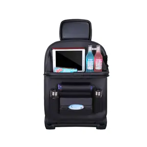 Wholesale 2021 neue Car sitz zurück speicher tasche pu leder hängenden auto rücksitz organizer