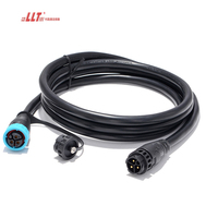 Cable Eléctrico para Exteriores de 3 Pines LLT, Impermeable IP67, Automotriz, PA66, Conector M19
