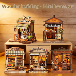 Rompecabezas 3D de Madera, Mini Casa y Casa de Madera en Miniatura para Hacer uno Mismo - Juguete Creativo Hecho a Mano, Manualidades de Madera, Juego de Casa de Muñecas - Product Image 1