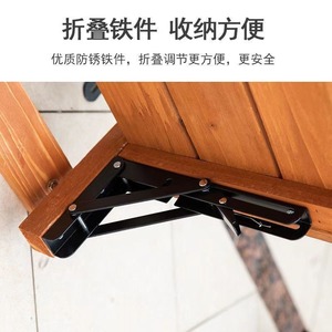 Foldable flower rack for balconies, hanging flower railing for bars, indoor railing for succulents and potted plants. - Product Image 4
