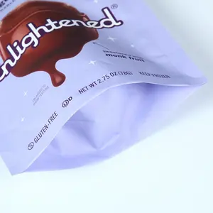 Grosir buah kering ziplock coklat permen stand up ziplock plastik kemasan tas untuk makanan