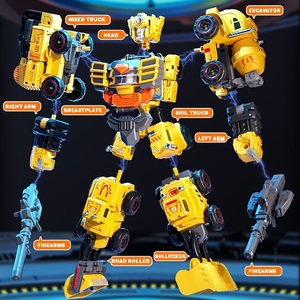 Set di Giocattoli Robot Trasformabili 5-in-1 per Costruzioni, Kit STEM Fai-da-Te, Camion Meccanico Smontabile per Bambini - Product Image 6