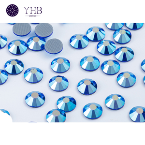 Nouveau produit Y133D Loose Glass Strass Crystal Flatback Hot Fix Nail Art Rhinestones - Product Image 6