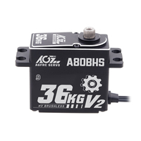 Servo Digital Programable AGFRC A80BHS V2 79g de Alto Torque 0.071s con Engranajes Metálicos HV CNC y Motor Brushless para Coche RC