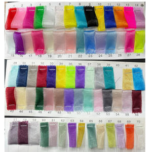 Léger <span class=keywords><strong>transparent</strong></span> <span class=keywords><strong>transparent</strong></span> 100% polyester tissé rose couleur imprimé organza tissu pour femmes débardeurs robe de mariée de mariée - Product Image 6