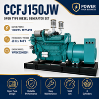 Groupe électrogène marin diesel SCDC150JW 150 kW à refroidissement par eau douce, alimenté par un moteur SCDC WP10CD200E201, pour navires offshore et navires de transport de marchandises