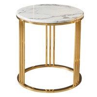 Table de dîner victorienne en acier 4 étoiles couleur inoxydable blanc pour extérieur en métal tulipe étain base de table pour table