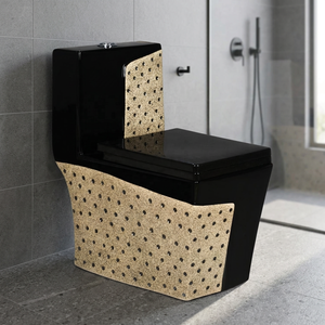 WC monobloc moderne en céramique, à poser au sol, à chasse directe, pour projets - Product Image 2