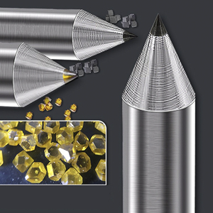 Độ chính xác cao Kim Cương dresser 60 độ hoặc 90 độ dresser vertebral Shape Sharp kim cương dao điểm duy nhất kim cương Dresser - Product Image 3