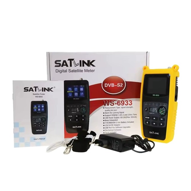 2 SatlinkWS-6933DVB-S2 Set-Top Box Satellite Finder