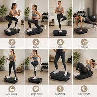 Plateforme vibrante d'exercice à haute puissance 150 W Crazy Fit pour le corps entier avec masseur magnétique intégré