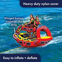 Bateau de surf de mer anneau de pagaie bateau de remorquage gonflable pour trois personnes 840D remorqueur en tissu de nylon tube remorquable