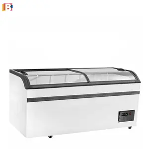 Kitchen refrigerator fridge supermarket batch ice cream display commercial horizontal deep freezers