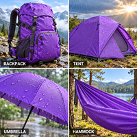 Tissu 100% nylon personnalisé 70D 190T 210T Ripstop Taffetas enduit PU imperméable pour parapluie, veste d'extérieur, sac à dos, tente, sac