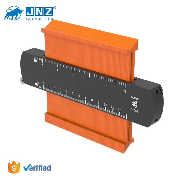 10 inç turuncu genişletmek kontur ölçer profil aracı kilit açı ölçme aracı