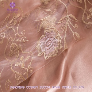 Vendita calda ricamato <span class=keywords><strong>floreale</strong></span> del modello del merletto con <span class=keywords><strong>tende</strong></span> mantovana blush - Product Image 5