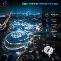 Éclairage extérieur imperméable IP67 à haute luminosité, source lumineuse ponctuelle pleine couleur, éclairage de bâtiment, pixel point, éclairage extérieur permanent