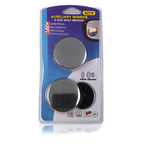 Miroir auxiliaire, miroir à double voie, miroir convexe rond 8278, rétroviseur latéral de voiture, lot de 2 pièces - Product Image 2