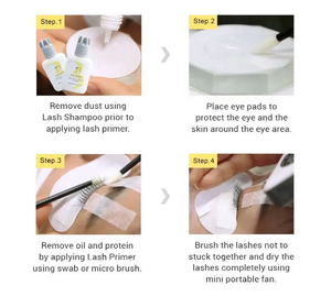Gel Prebase Profesional Coreano IB para Extensiones de Pestañas, Mejora la Adhesión del Pegamento, Resistente al Agua, Sin Alcohol - Product Image 4
