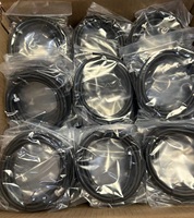 Venta de fábrica impermeable M12 Profibus Cable macho a hembra conector de 4 pines Cable de moldeo recto 2M M12 Cable de 4 pines
