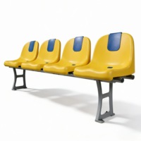 Siège de stade en plastique moulé en PP à fixation au sol avec pieds en aluminium Sillas Plasticas Para Gradas De Estadio ZS-ZKBB-L