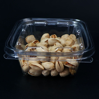 Conteneur alimentaire à clapet personnalisable en PET transparent de 32 oz, de qualité alimentaire, pour salades, herbes, sushis, sucre