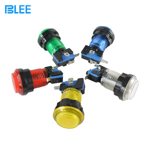 Blee 32mm Round Illuminated <b>Push</b> <b>Button</b> <b>Switch</b> With Light For Game Console Arcade Machine Accessories - Product Image 4