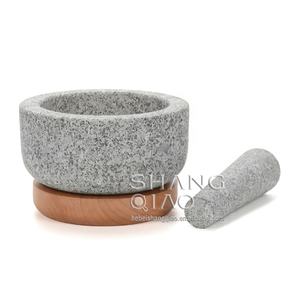 木製ベースの頑丈な100% 天然花崗岩モルカヘテモルタルとペスレ - Product Image 3