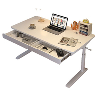 Wanda Yuan Chine personnalisé en bois blanc hauteur manuelle réglable ordinateur bureau de jeu Table basse élévatrice avec rangement