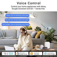 Prise intelligente SIXWGH Matter 16A, prise standard britannique, commande à distance par application, Homekit, Alexa, Google Home, automatisation domestique, prise intelligente Wi-Fi