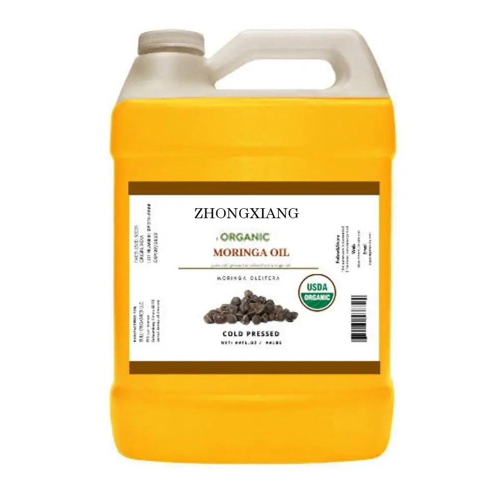 Huile de graines de Moringa pressée à froid de haute qualité de qualité supérieure/huile de graines de Moringa en vrac organique 100% pure huile de Moringa