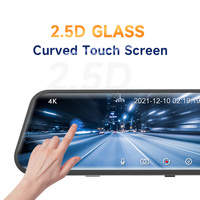 10 pouces écran tactile avant et arrière 4K double caméra Wifi Vision nocturne 4K miroir Dash Cam pour voiture
