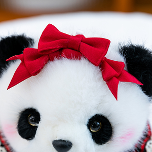 Mini Juguete Antiestrés de Panda Sentado, Tamaño <span class=keywords><strong>Palma</strong></span> de la Mano, Pulsera Popper y Imán para Refrigerador, Lindo Juguete de Peluche Decorativo - Product Image 5