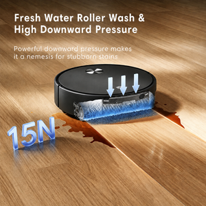 EU Private Label Ultrasonic Recognition Carpet Pressurization Pet Hair Cleaning Hard Floor Cleaning Robot Vacuum and Mop - Product Image 4