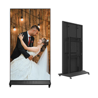Écran publicitaire LCD ultra fin de 85 pouces, résolution HD 4K, pour événements et fêtes, affichage numérique LCD sur pied pour intérieur