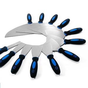 <span class=keywords><strong>Couteau</strong></span> à joint pour cloisons sèches en acier inoxydable à poignée souple de 5 pouces, qualité professionnelle, finition confortable, outil manuel pour plaques de plâtre, gyproc, plâtre - Product Image 3