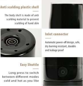 Máy Tạo Bọt Sữa Tự Động Gia Dụng 240Ml, Máy Tạo Bọt Nóng Lạnh Và Làm Ấm Sữa Cho Latte, Cappuccino, Macchiato Sô Cô La Nóng - Product Image 5