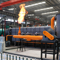 Ligne de production de charbon de bois sans fumée en continu à partir de coques de noix de coco écologiques et de déchets agricoles, avec briquettes à roulement motorisé