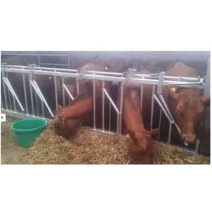 China Supplier Custom Livestock Hay Feeder/ Cow Feeding Gate Barrier / Head Panel Cubicle /Corral Cattle FeederGate