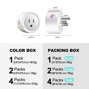 BSD01 <span class=keywords><strong>Smart</strong></span> Home Sockets US Plug <span class=keywords><strong>Wifi</strong></span> <span class=keywords><strong>Ewelink</strong></span> con monitor de energía Diseño abatible Conveniente para uso doméstico - Product Image 2