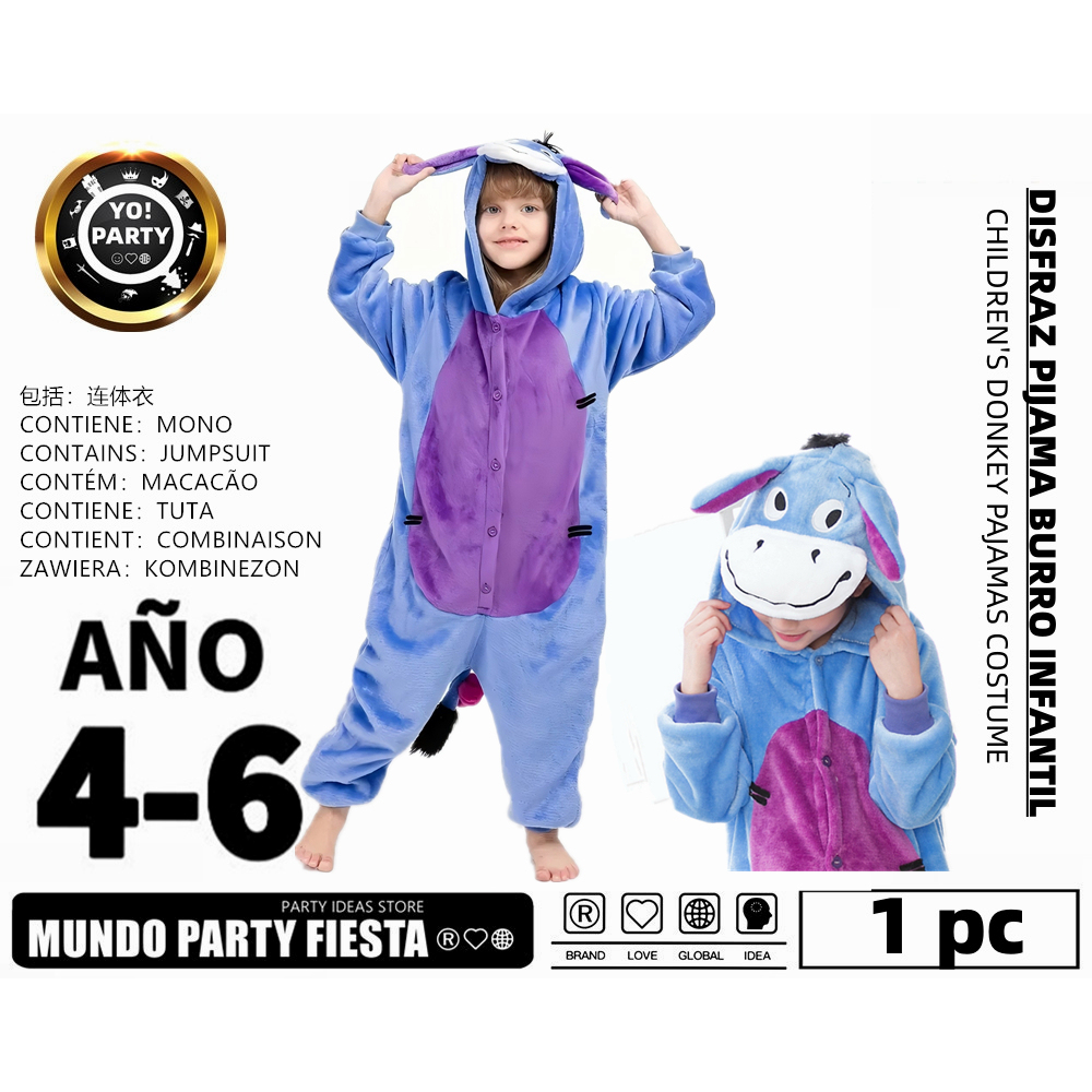 Kip pluche kind, jumpsuit max. 140 cm - bij