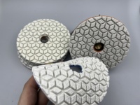 Disques de polissage de qualité supérieure en quartz, marbre et granit, à 3 étapes, de grade abrasif moyen, pour pierre