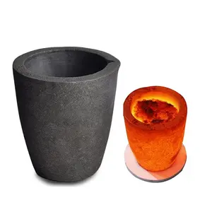 silicone / Silicon carbide crucible 300 kg aluminum melting graphite crucible for 500kg copper