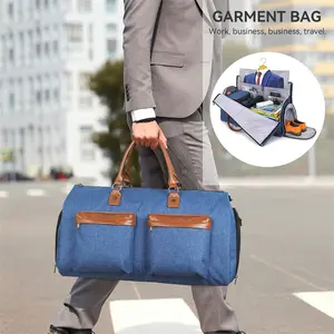 Convertible 2 In 1 Hanging Suitcase Travel Suit Bags Carry On Weekender Bag Waterproof Garment Duffel Bag