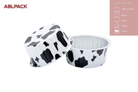 Einweg-Aluminiumfolie-Becher & Deckel 125ml 4oz Cupcake-Backformen Dessert-Behälter zum Mitnehmen Kuchendekoration Zubehör
