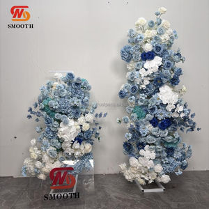 ซุ้มแต่งงานดอกไม้ประดิษฐ์เนื้อผ้าไหมเรียบหรู ขนาด 1.8-2.4 ม. ปรับแต่งรูปทรงและสีได้ ขาว ฟ้า ชมพู - Product Image 6