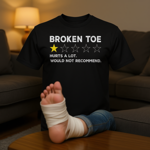 Camiseta de recuperación para lesiones de dedo gordo del pie: ¡Pronto te recuperarás! - Product Image 3