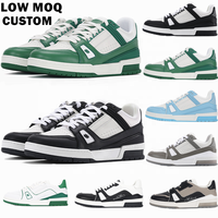 Baskets en cuir pour hommes, nouvelle collection, tendance, personnalisé, petites commandes, rétro, chaussures de basket-ball, SkateBoard