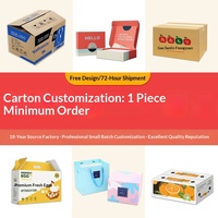 Kurierboxen Nr. 1-12 Kartonagen für Expressversand, halbhohe, faltbare, extra stabile Versandverpackungen, druck- und sturzsichere Ausstellungsboxen