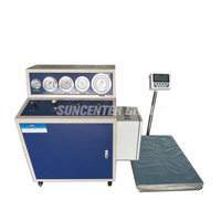 Machine de remplissage automatique de cylindres d'extincteurs pneumatiques FM200 Novec N2 à haute pression